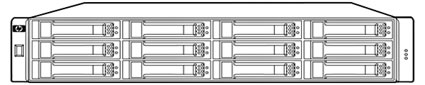 HP P2000 G3 2U 12 Drive Chassis